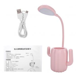 HJLIAN Lampe de table LED 360 degres, reglable, a intensite variable, avec capteur tactile, lampe de lecture (rose) - Neuf