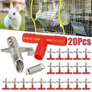 20pcs Lapin Eau Mamelon Abreuvoir Mangeoires Abreuvoir Automatique Fontaine Pour Ferrets - Neuf