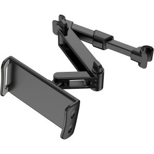 Kal-Support Pour Appuie-Tête De Voiture Pivotant À 360°,Support De Siège Arrière De Voiture Réglable,Compatible Avec Toutes Les Tablettes 4""-11"",Téléphones Portables, Ipad Air Mini - Neuf