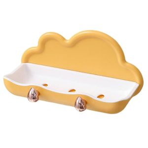 Bo&icirc;te &agrave; savon de douche Plat Mural D&eacute;tachable avec crochet de suspension Rangement Benz&egrave;ne Drain auto-adh&eacute;sif S - Neuf