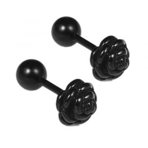 Ore-Petites Boucles D'oreilles Punk Noires Pour Homme Et Femme,En Acier Inoxydable,Accessoires De Bijouterie,Nouvelle Mode,2020-Z0008-05- - Neuf