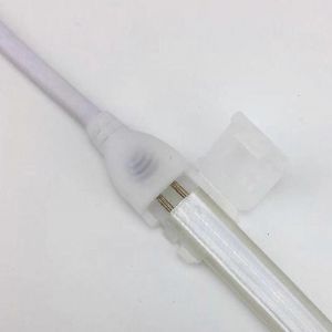 1pc 25m 220v Lumi&egrave;re &Eacute;tanche Avec Prise Cob Bande Led Fiche Accessoires Connecteur De Barre Lumineuse Haute Tension - Neuf