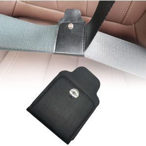 Noir Ceinture De Sécurité Réglage De Cuir D'unité Centrale De Ceinture De Sécurité Réglage De Siège De Voiture Clips De Ceinture, Siège De Voiture Clip De Ceinture, Clip De Ceinture - Neuf