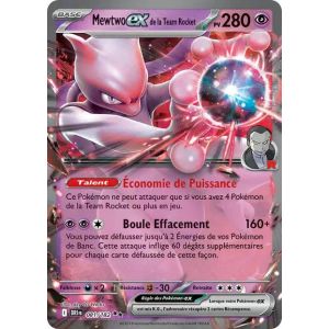 Carte Pok&eacute;mon - Mewtwo Ex De La Team Rocket - 081/182 - Ultra-Rare - Ev10 Rivalit&eacute;s Destin&eacute;es - Neuf