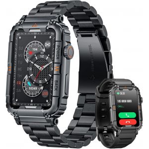 Montre Connect&eacute;e Homme Sport Smartwatch: 1.57" &Eacute;cran Tactile Avec Appel Bluetooth Rythme Cardiaque Fr&eacute;quence Cardiaque Sommeil Podom&egrave;tre 100 Sport Modes Lecteur Musical Smart Watch Pour Android Ios - Neuf