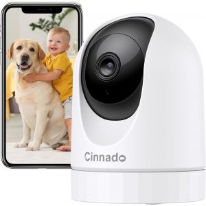 Camera Surveillance Wifi Interieur - 2k Babyphone Suivi Intelligent, Cam&eacute;ras De Surveillance Pour Bebe/Chien/Maison Connectee Avec D&eacute;tection Et Alerte Audio Bidirectionnel, Compatible Alexa - Neuf
