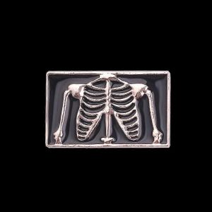 Mode Poitrine Radiographie Poitrine Côtes Broche Médicale Créativité Charme Médecin Infirmière Revers Épinglette Émail Vintage Insignes Pour Femmes Homme Bijoux - Neuf