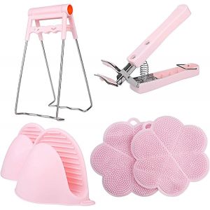 Set De Cuisson Anti-Brûlure Économique De 6 Pièces,Bol De Cuisine,Pince Pour Casserole,Clip De Plaque De Cuisson,Silicone Anti-Brûlure - Neuf