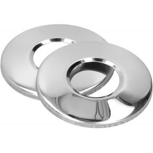 TUEJ-Plaques D'Échelle De Piscine Piscine,Acier Inoxydable Echelle Hors Sol Plaque Couverture D'Écusson Pool Ladder Bumpers Escutcheon Couvertures Marches Remplacement Main Courante 2 Pièces - Neuf