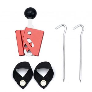 Ensemble De De A Coudre De Support De Tente Reglable En Alliage D'aluminium, Accessoires De Camping En Plein Air, 8 Mm, Rouge - Neuf