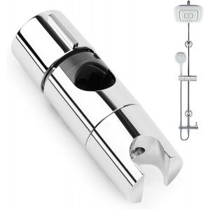 KGABERY-Support De Douche,Support Pommeau Douchette,Chromé Conception Abs Support Douchette Pour Barre De Douche 18-25 Mm,Accroche Douche À Main Ventouse Curseur Douche Universel À Diamètre Réglable - Neuf