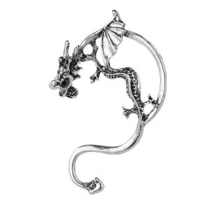 Pour L'oreille Gauche Punk Gothique Manchette Boucle D'oreille Coeur Fonc&eacute; Clip D'oreille Boucles D'oreilles Femmes Earcuff F&ecirc;te Bijoux - Neuf