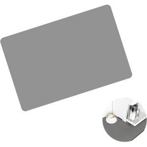 Nbgcm-Tapis Egouttoir Vaisselle, 60 X 50cm Tapis De Machine À Café Tapis Vaisselle Antidérapant Tapis Evier Cuisine Egouttoir Séchage Rapide, Pour Vaisselle, Bar, Machine À Café (Gris Clair) - Neuf
