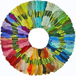 Kalanka-150 Couleurs Fil À Broder Embroidery Floss Fils Bracelet Brésilien, Fil Broderie Fils Bracelet Bresilien Fil De Coton Loisirs Créatifs, Point De Croix, 8m, 6 Brins, Coudre Bracelet - Neuf