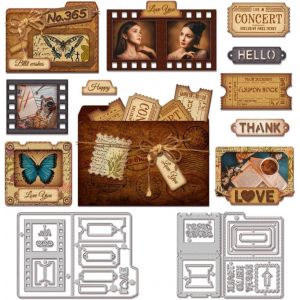 Spwb-Dossiers Diapositives Timbres Films Matrices De Découpe Dossier Photo En Métal Découpes Matrices De Découpe Modèles Pour Cartes Scrapbooking Journal Gaufrage Papier Artisanat Décor - Neuf