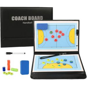 Acdsgd-Tableau Tactique Handball, Tableau Magn&eacute;tique Handball, Plaquette Handball Coach Avec Stylo Et Aimants, Plaquette Entraineur Handball Tableau Coach Pour L'entra&icirc;nement Et Les Comp&eacute;titions - Neuf