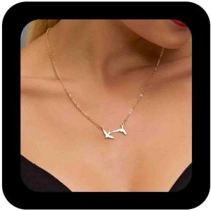 Kal-Collier Pendentif Hirondelle Boho Dainty Bird Choker Necklaces Flying Bird Chain Necklace Jewelry For Women - Neuf