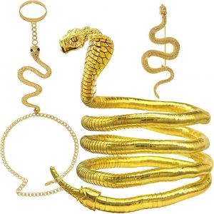 Kjdal-Lot De 3 Colliers Pour Femme Avec Broche En Forme De Serpent,1,Métal,Pas De Gemme - Neuf