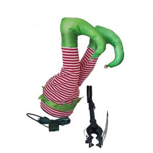No&euml;l, Elfe De La Jambe D&eacute;coration D'arbre De Balancement Elfe De La Jambe De L'arbre De No&euml;l Guirlande De D&eacute;coration Articul&eacute;s En Peluche De La Jambe Pour Arbre De Partie D&eacute;coration De La Maison - Neuf