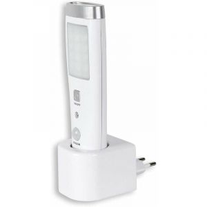 (Blanc) Lampe De Poche À Détecteur D'urgence Lampe De Poche À Détecteur De Présence Détection Dans Un Angle De 60° 15 Led Batterie Rechargeable - Neuf