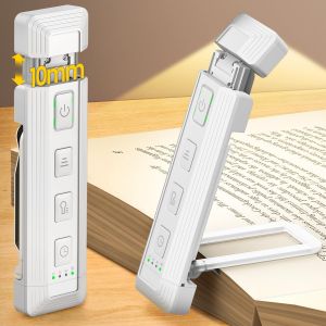 Lampe De Lecture Extensible, 5 Niveaux Lumineux 3 Couleurs Avec Aide Au Sommeil & Minuterie, Rechageable Usb Lampe Pour Lire Dans Le Lit, Id&eacute;ale Pour Les Amateurs Des Livres - Neuf
