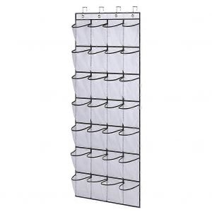 28grids Rack De Rangement En Tissu Non Tissé Rack De Rangement Suspendu Rack À Vêtements Sur La Porte Organisateur De Chaussures Rack Cintre Sac Pièces De Placard - Neuf