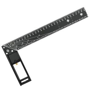 Règle d'angle droit multifonctionnelle 45/90 degrés Règle d'angle de trou 30cm - Neuf