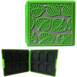 Kal-Boite De Rangement Pour Cartes De Jeux Nintendo Switch,Etui Pour Carte De Jeux Nintendo Switch,Étui De Rangement Compatible Avec Switch Lite (Animal Crossing/Green) - Neuf