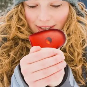 JGD-Chaufferette Main Reutilisable,2pcs Chaufferettes De Poche Chaleur Instantan&eacute;e,Dure Jusqu'&agrave; 45 Minutes, R&eacute;utilisable Mini Chauffe-Mains, Adapt&eacute; Au Bureau Ou &agrave; la Sortie (Aimer) - Neuf