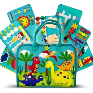 JGD-Busy Board &eacute;volutif &iquest; Jeux Enfant 1 an inspir&eacute;s Montessori, id&eacute;al comme Busy Board Montessori &acirc;ge 1 an pour stimuler la motricit&eacute; et Proposer Une activite Enfant 2 Ans ludique - Neuf