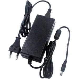 LEDLUX CV7247 Transformateur d'alimentation 24 V 2,5 A 60 W avec prise de prise maison AC220 V &agrave; DC 24 V IP44, noir - Neuf