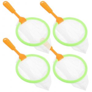 Ensemble de filets de p&ecirc;che pour enfants, mini filets de p&ecirc;che pour enfants, d&eacute;veloppement des comp&eacute;tences sensorielles et motrices, design ergonomique, 4 pi&egrave;ces - Neuf