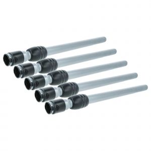 vhbw 5x Tube compatible avec Siemens VS07NXTRM/03, VS07GP1269/11, VS07GP1269 aspirateur - raccord 35 mm, 61 - 99cm, noir / argent&eacute; - Neuf