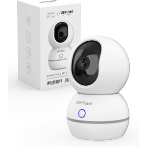 SUBZONAL-Cam&eacute;ra de Surveillance WiFi Int&eacute;rieur 360&deg;, 1080P(3MP) avec Vision Nocturne 10m, D&eacute;tection Humaine/Son, R&eacute;duction Bruit 3D, Stockage SD/Cloud, Mode Confidentialit&eacute; pour B&eacute;b&eacute;/Animaux, GD701 - Neuf