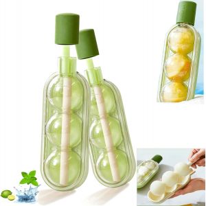 Eryi-2 Moule À Glace Modèle De Tanghulu, Moule À Glace En Silicone, Avec Réutilisables& Design De Paille Droi, Moule Pour Glace Sans Bpa, Pour Yaourt Bonbons Crème Glacée - Neuf