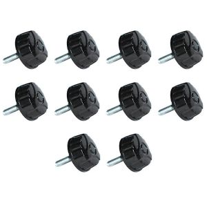 10pcs Accessoires De P&ecirc;che Fournitures Tackle Wheel Rocker Handle Noir - Neuf