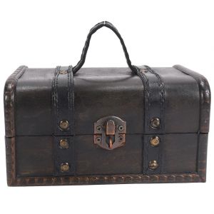 Retro Treasure Chest Vintage Boîte De Rangement En Bois Organisateur De Bijoux De Style Antique Pour Garde-Robe Jewerl - Neuf