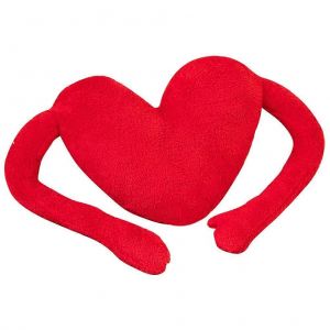 Oreiller en peluche en forme de coeur mignon, d&eacute;coration pour canap&eacute;, chambre &agrave; coucher, maison - Neuf