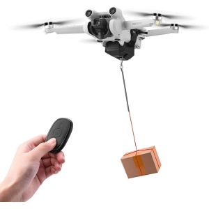Asfasfq-Lichifit Drone Airdrop Système Universel Pour Dji Mavic 3 / Mini 3 Pro/Mavic Air 2 / Air 2s / Mavic Pro Drone Thrower Transport Delivery Release Drop Device-Lichifit - Neuf