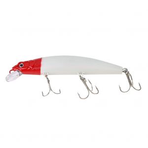 Leurre De Peche Durable En Abs Dur Avec Hamecon Triple Et Accessoire (Rouge Et Blanc) - Neuf