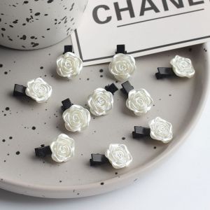 (10 Pièces Blanches) Pinces À Cheveux De Mariage, Accessoires Pour Cheveux En Fleurs De Roses Blanches - Neuf