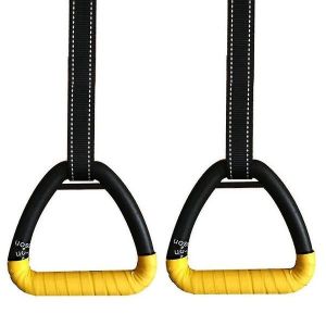 Anneaux De Gymnastique Portables Pour Le Fitness &Agrave; Domicile - Renforcement Des &Eacute;paules, Antid&eacute;rapants, Grande Capacit&eacute; De Charge, Construction Durable, Sangles R&eacute;glables - Neuf