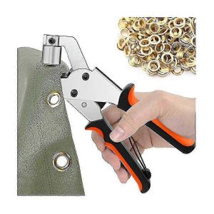 Pince à oeillets pour bâches avec 300 oeillets 10mm diamètre S - Neuf