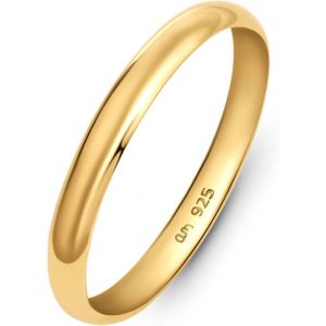 Tianyi-Alliance De Mariage Pour Couple En Argent Sterling 925 Plaqué Or | Bague De Mariage Pour Femme | Alliance De Mariage Pour Homme | Alliance Couple Or - Neuf