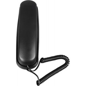 T&eacute;l&eacute;phone Mural Filaire, Son Clair, Multifonctionnel, Facile &Agrave; Utiliser, Gain De Place (Black) - Neuf