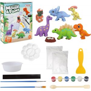 KALANKA-Dinosaure Moulage Plâtre, Figurine à Peindre, Activité Enfant 4 Ans, Peinture 3 Ans, Cadeau Garçon 7 Ans, Activités Manuelles 2 Ans, Cadeau 5 Ans - Neuf