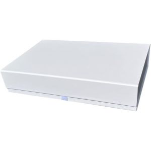 Boîte cadeau magnétique de luxe pour mariage, mariage, fête prénatale (White - Large-340x220x70mm) - Neuf