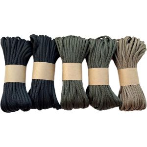Eryi-Paracord 4mm, Ensemble De Couleurs Unies (6¿5m Et 5x10m) | Idéal Pour Le Camping, La Survie, L'extérieur | Corde 100% Nylon 4 Mm | Cordon Tactique 550 Type Iii - Basic Set (5x10m) - Neuf