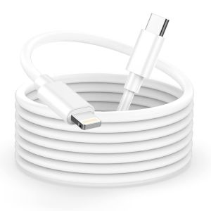 TRAHOO-C&acirc;ble USB C vers Lightning 3M [Certifi&eacute; Apple MFi],Cable iPhone USB C Cable Chargeur iPhone Charge Rapide Cable Lightning USB C Cordon Chargeur i-Phone 3M Long pour iPhone 14 13 12 Pro Max/11/ - Neuf