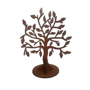 Support De Porte-Bijoux En Bois,Organisateur D'arbre De Boucles D'oreilles,Arbre De Bijoux Boucle D'oreille Pr&eacute;sentoir Rangement De Bijoux - Neuf